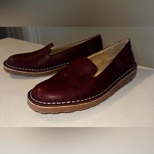 NWOT L.L. Bean Women’s Leather Loafers Shoes 8.5 Medium M Oxblood Burgundy